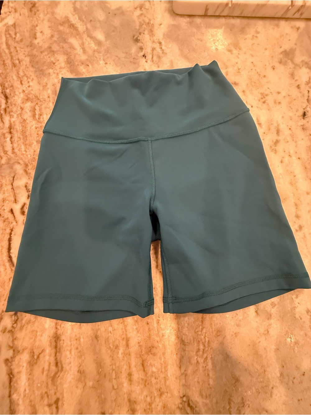 CRZ YOGA High-Waist Teal Women’s Active Biker Shorts Small